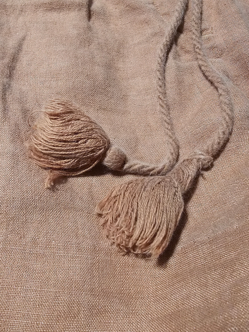LOFT Linen Drawstring Shorts in Rust - Picture 5 of 8